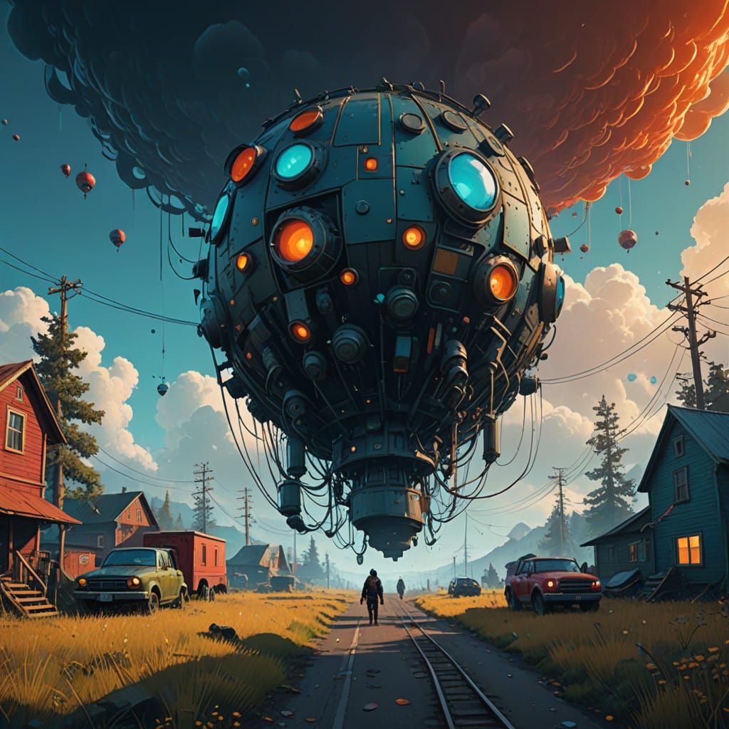 Surreal, Vibrant Scene of Wonder in 8k Resolution