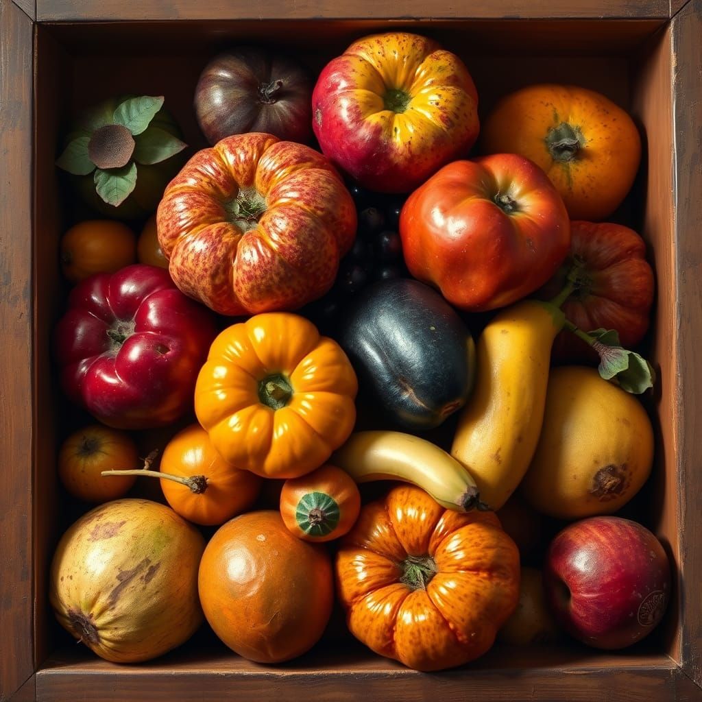 Fruit Still Life in Dutch Masters Style