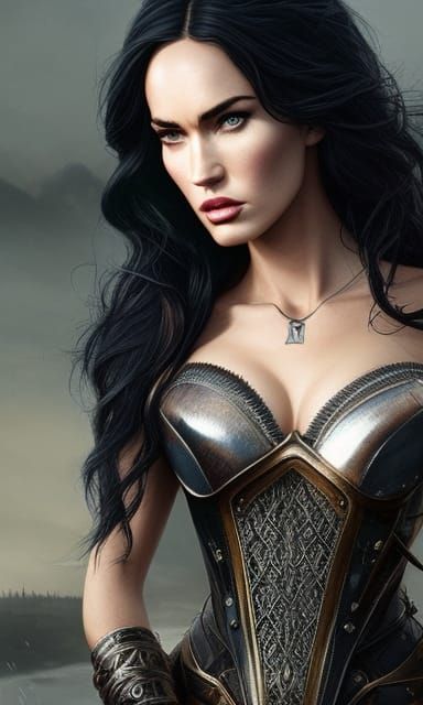 Yennefer as Megan Fox in Witcher Style Armor