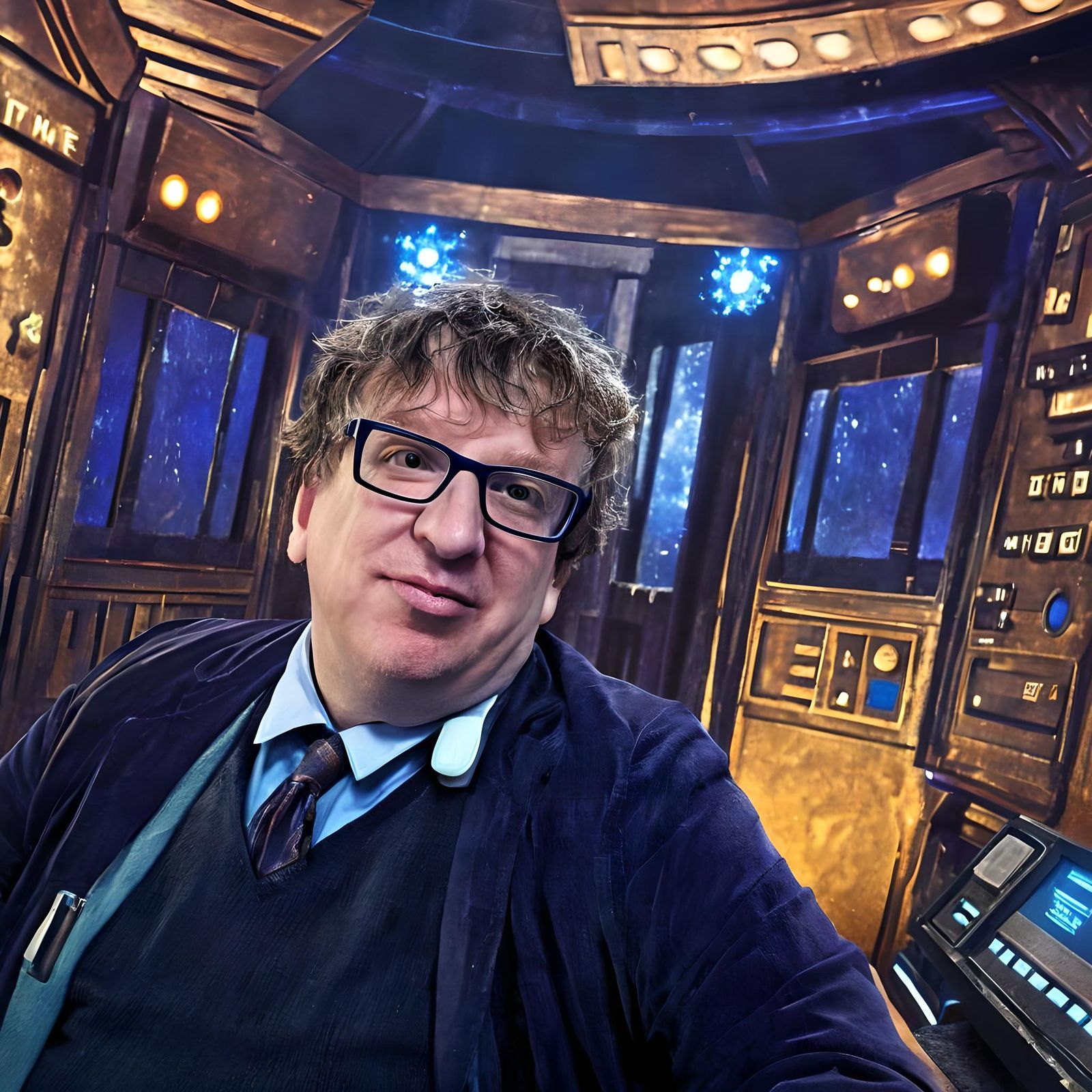 Doctor Who Portrait in Dark Fantasy Style