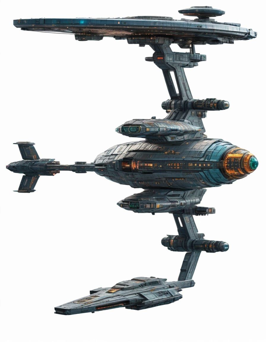 Hyperrealistic Star Trek Starship Concept Art
