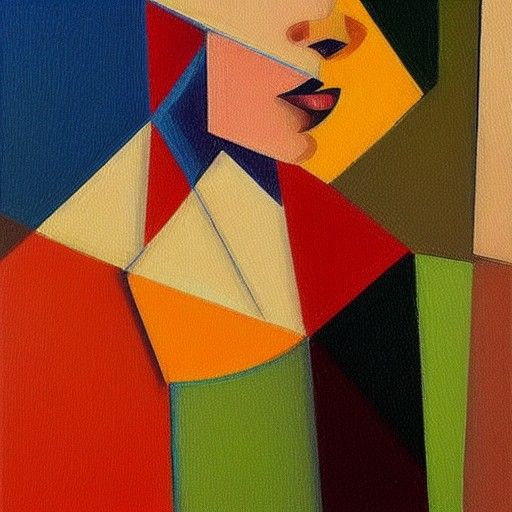 Cubist People Portrait Painting in Oil