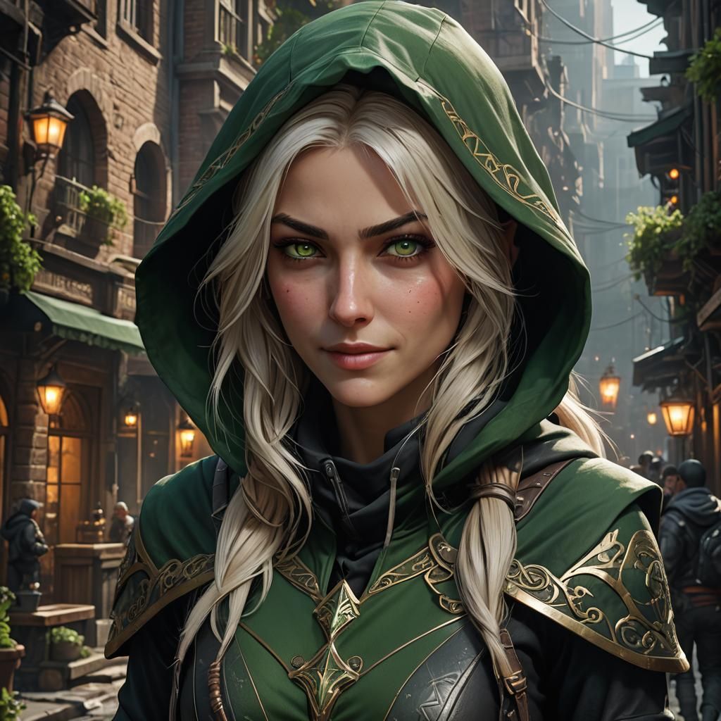 Hyperdetailed Female Rogue Portrait in 8k Resolution