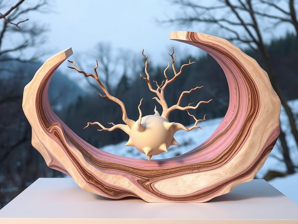 Carved From Pink Ivory Wood
