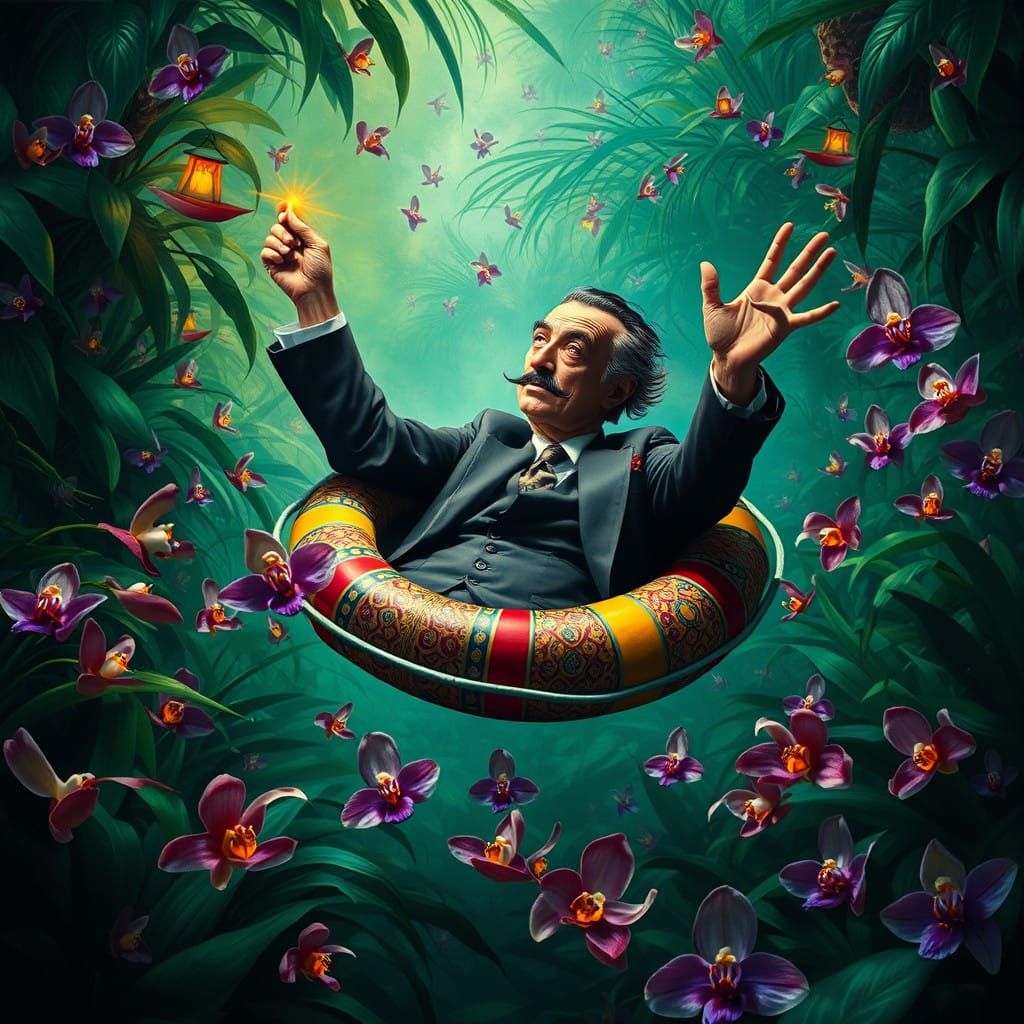 Surrealist Master Sketches in Amazonian Wonderland