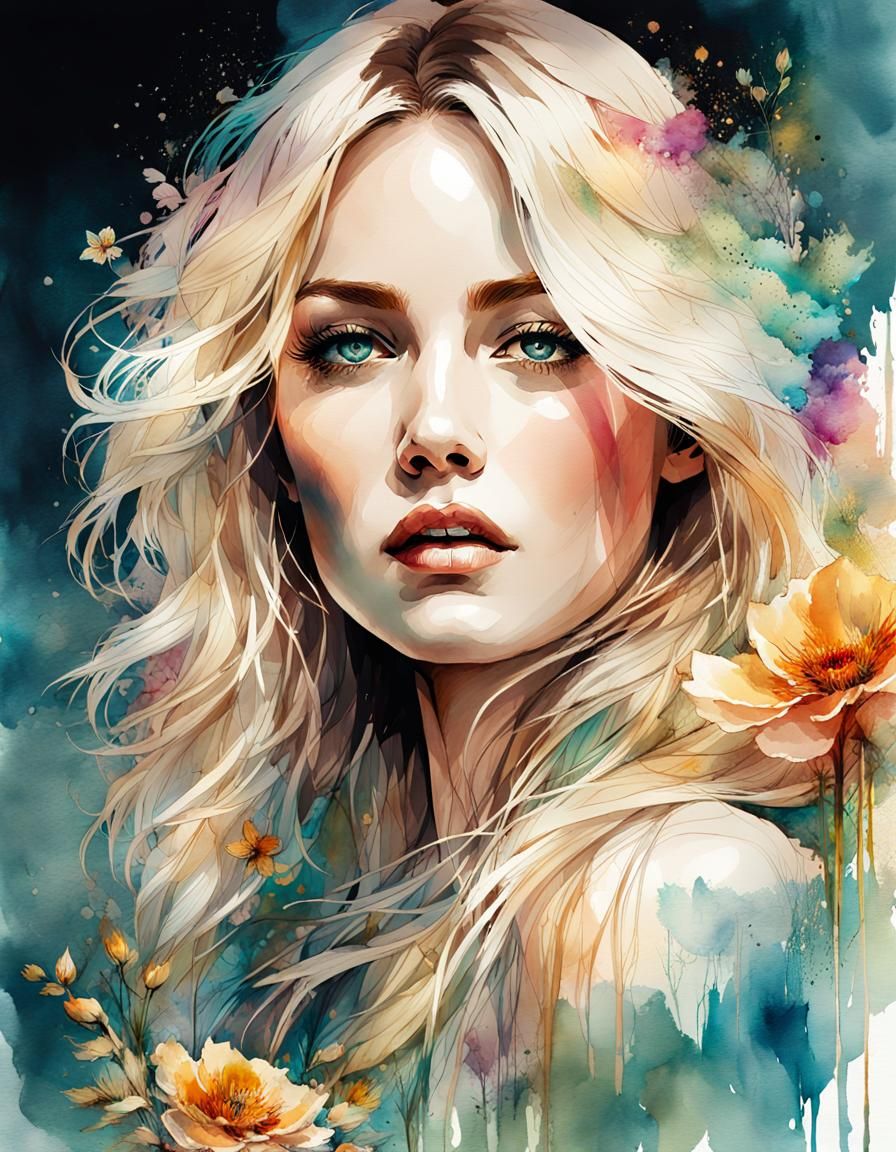 Portrait of a Blonde Woman