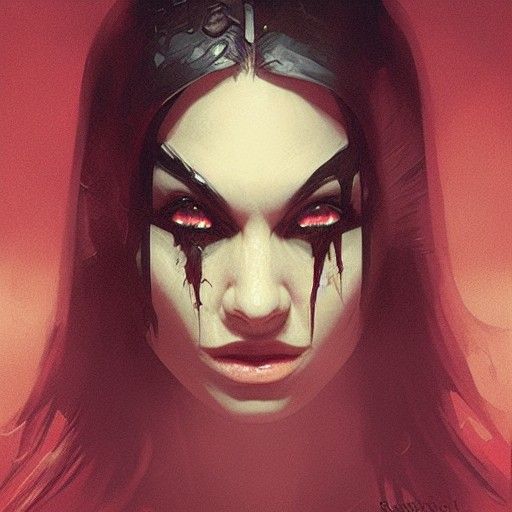 Sinister Beauty: A Baroque-Inspired Portrait