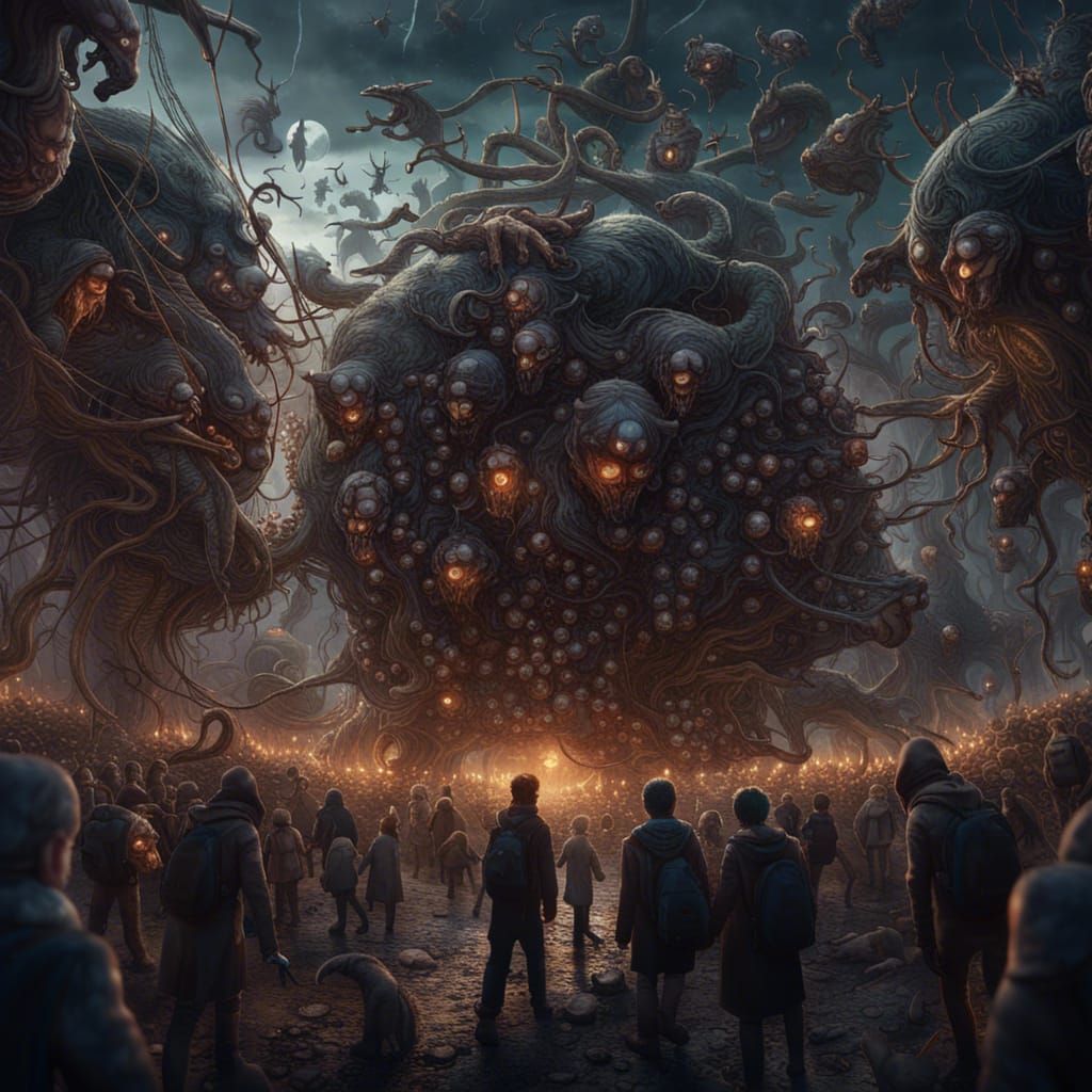 The Vermin God Phenomenon: Detailed Matte Painting