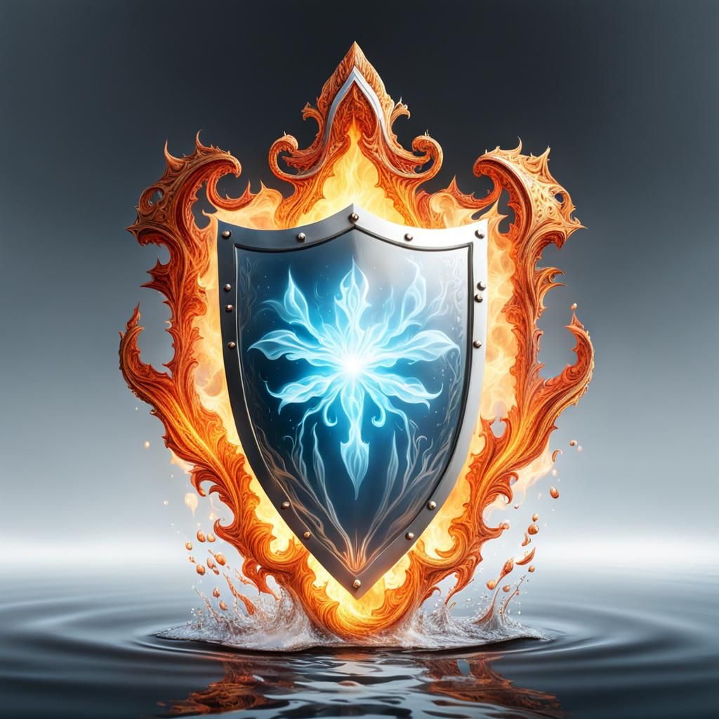 Magical Shield of Water and Flames