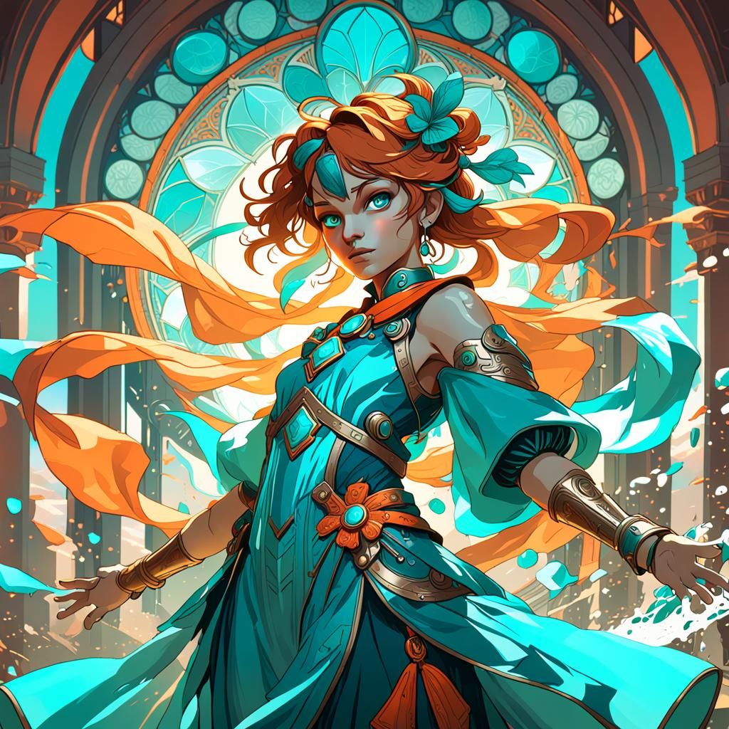 Hyperdetailed Concept Art in Art Nouveau Style