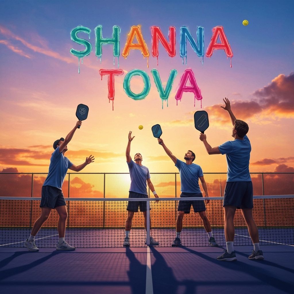 Pickleball Players Celebrate Rosh Hashanah at Sunset