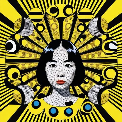 Pop Art Portrait Inspired by Lichtenstein