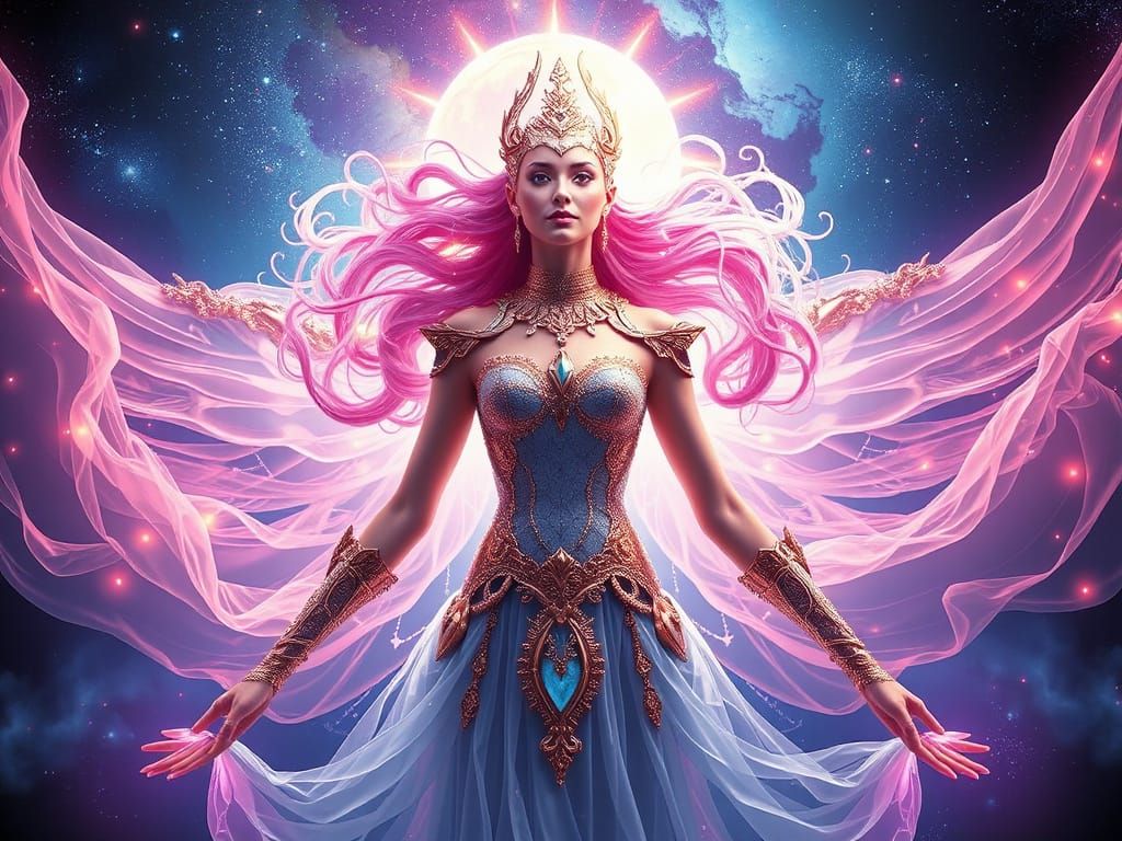 Goddesses: Infinite Convergence of Beauty and Light