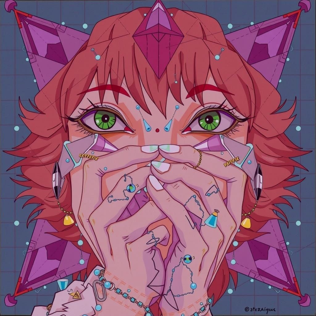 Hallucinatory Wonderland in Hyperrealistic Art Deco Style