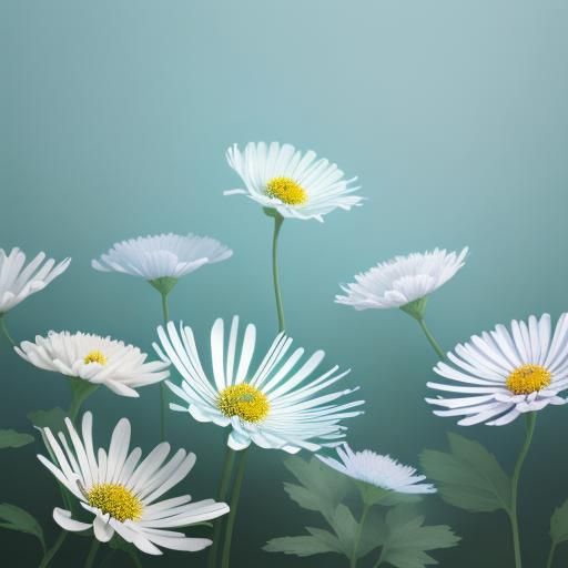 Floral Arrangement with Butterflies in Splash Art Style