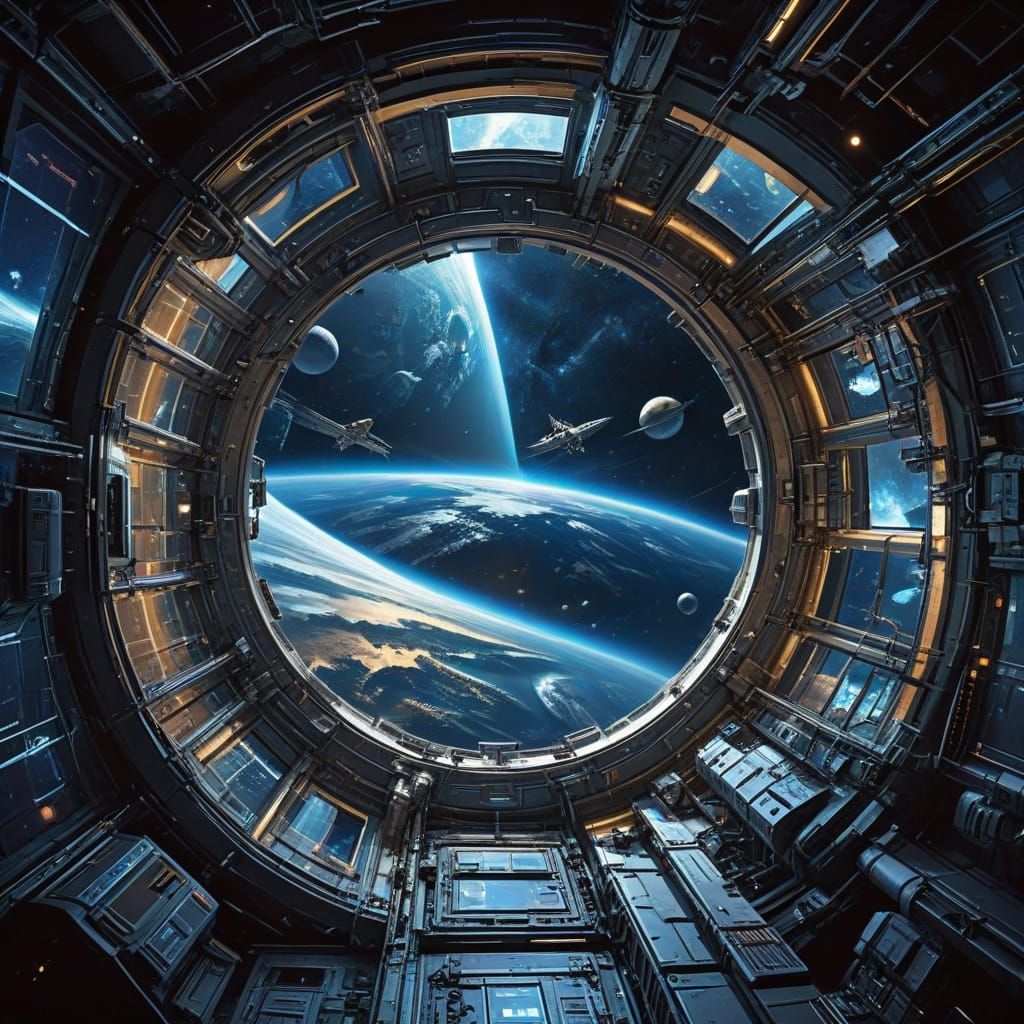 Cutting-Edge Space Station View of Earth in Orbit