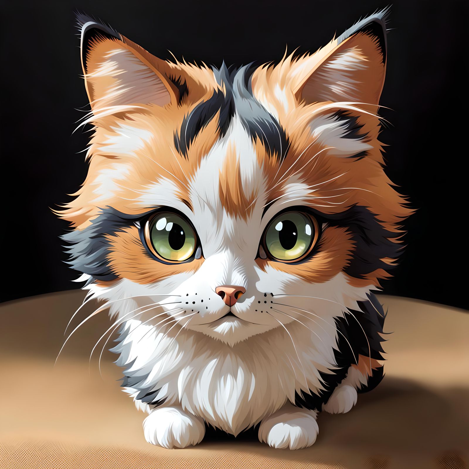 Adorable Bongo, the Bright-Eyed Chibi Calico Kitty: The Ulti...