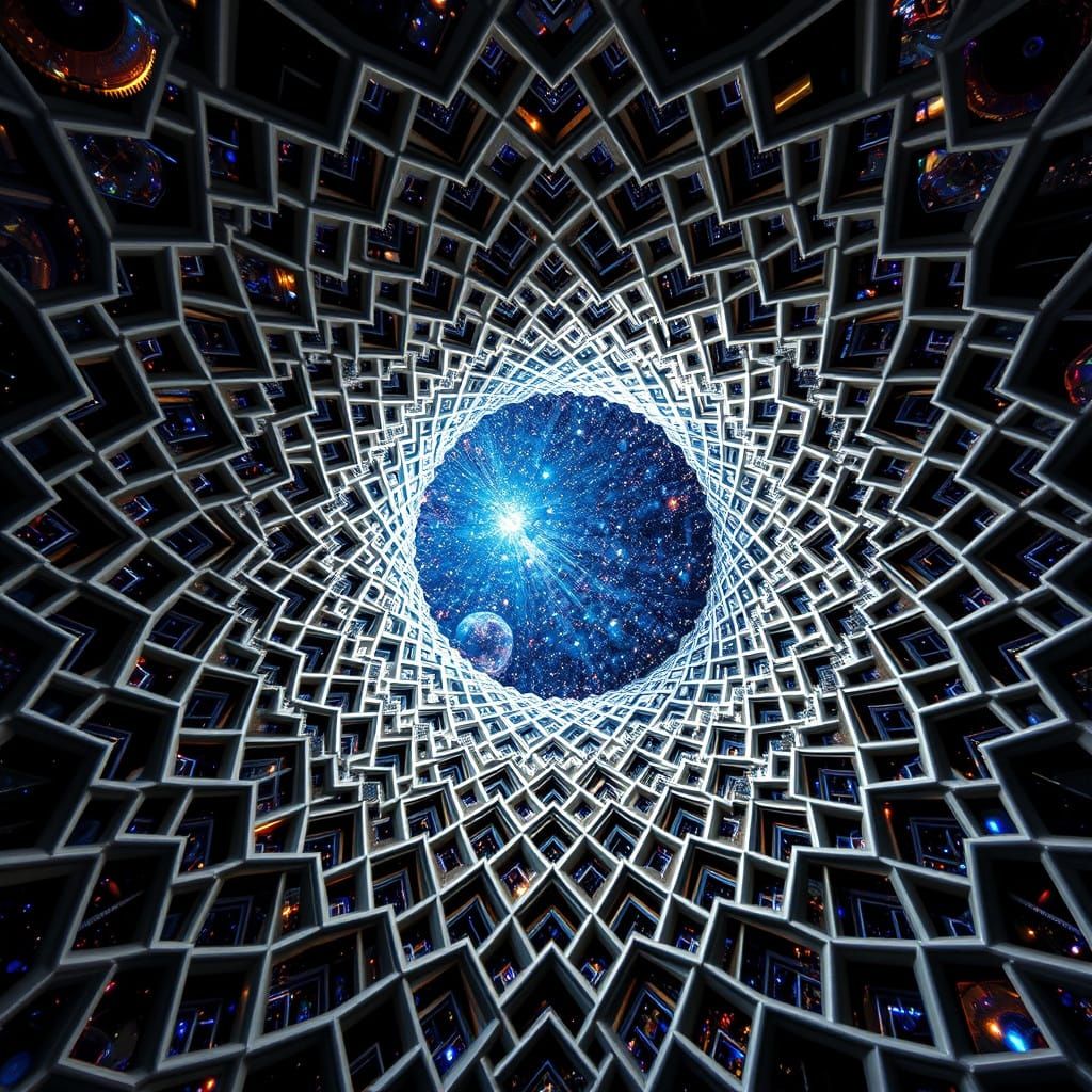Cosmic Architectural Patterns in Hyper-Realistic Metaphysica...