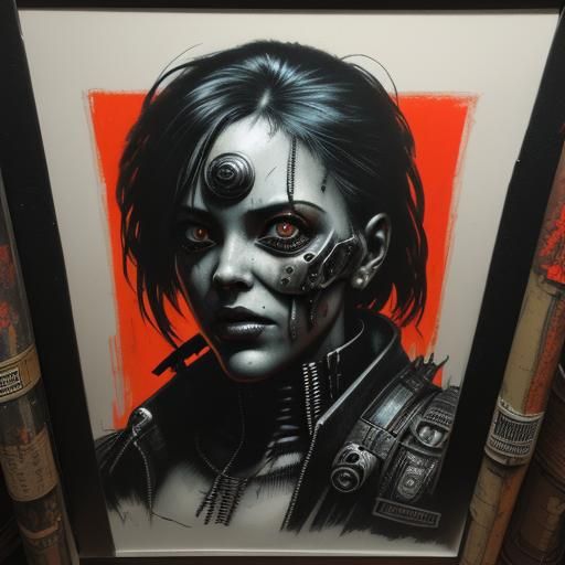 Dark Fusion: Cyberpunk Steampunk Horror Art