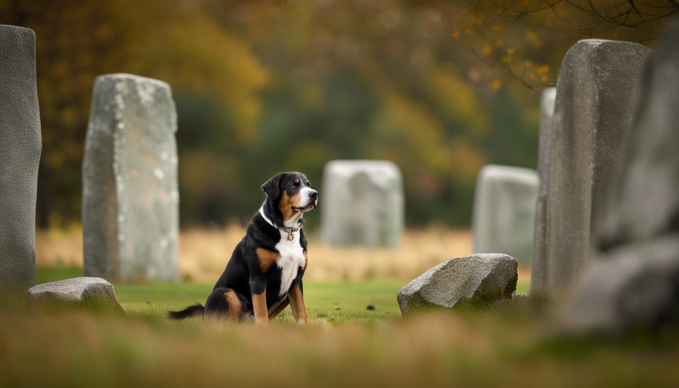 Swiss Mountain Dog at Stonehenge: Professional Photography