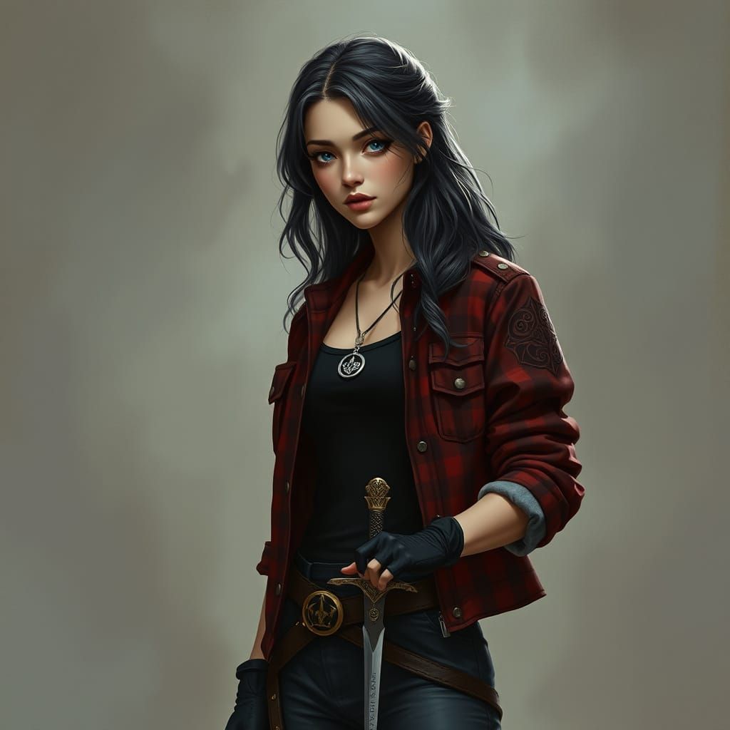 Mystical Athlete in Nordic Sci-Fi Realism