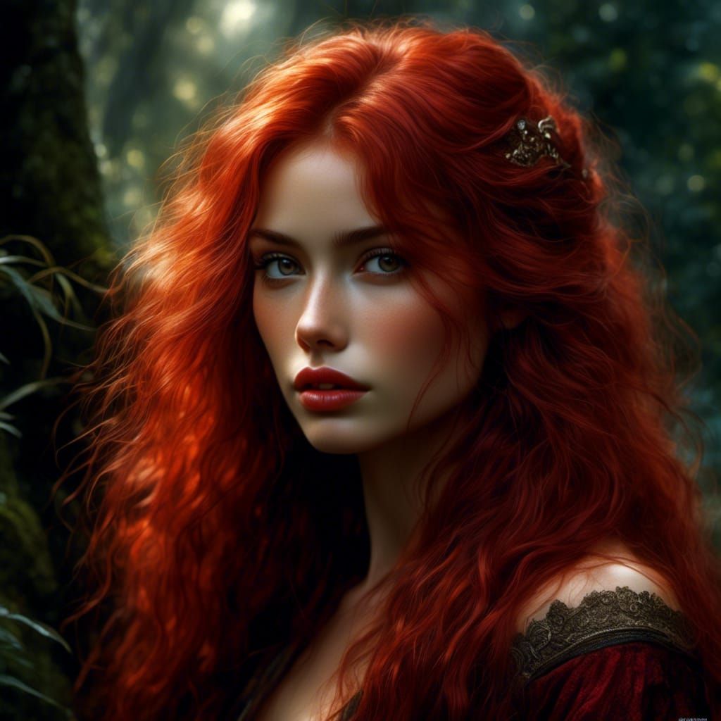 Glamorous Brazilian Woman Portrait in Hyperreal Style