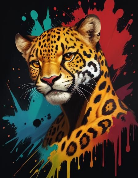 Furry Art of a Jaguar