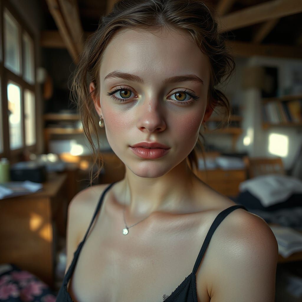 Analog Photograph of a Beautiful French Woman