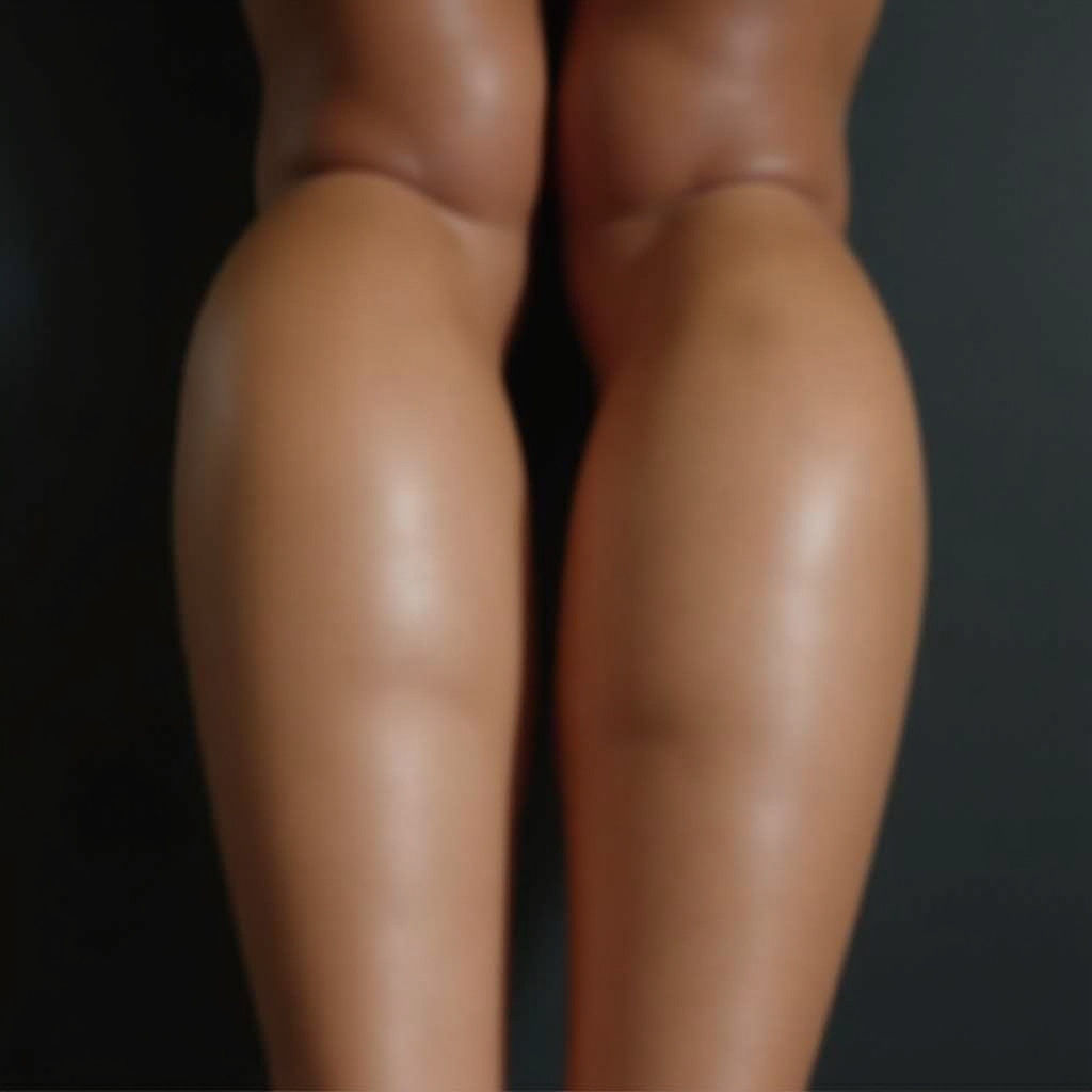 Maximalist Close-Up of Female Legs