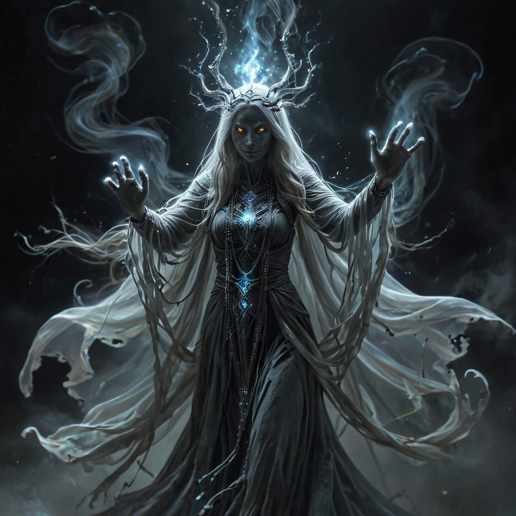 Ethereal Spirit in Darkened Realm