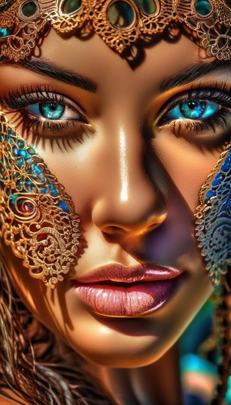 Hyperrealistic Portrait of a Beautiful Woman