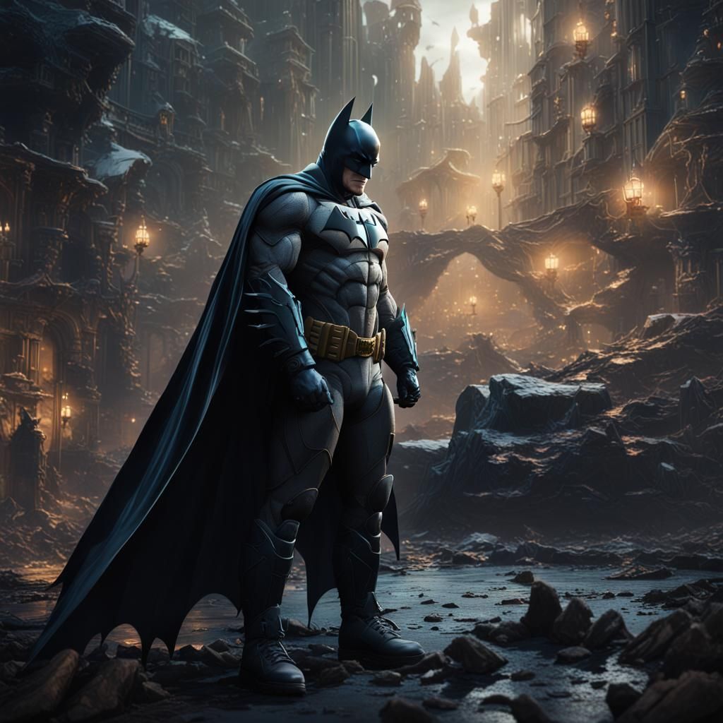 Batman Rescue: Detailed Matte Painting in 8k