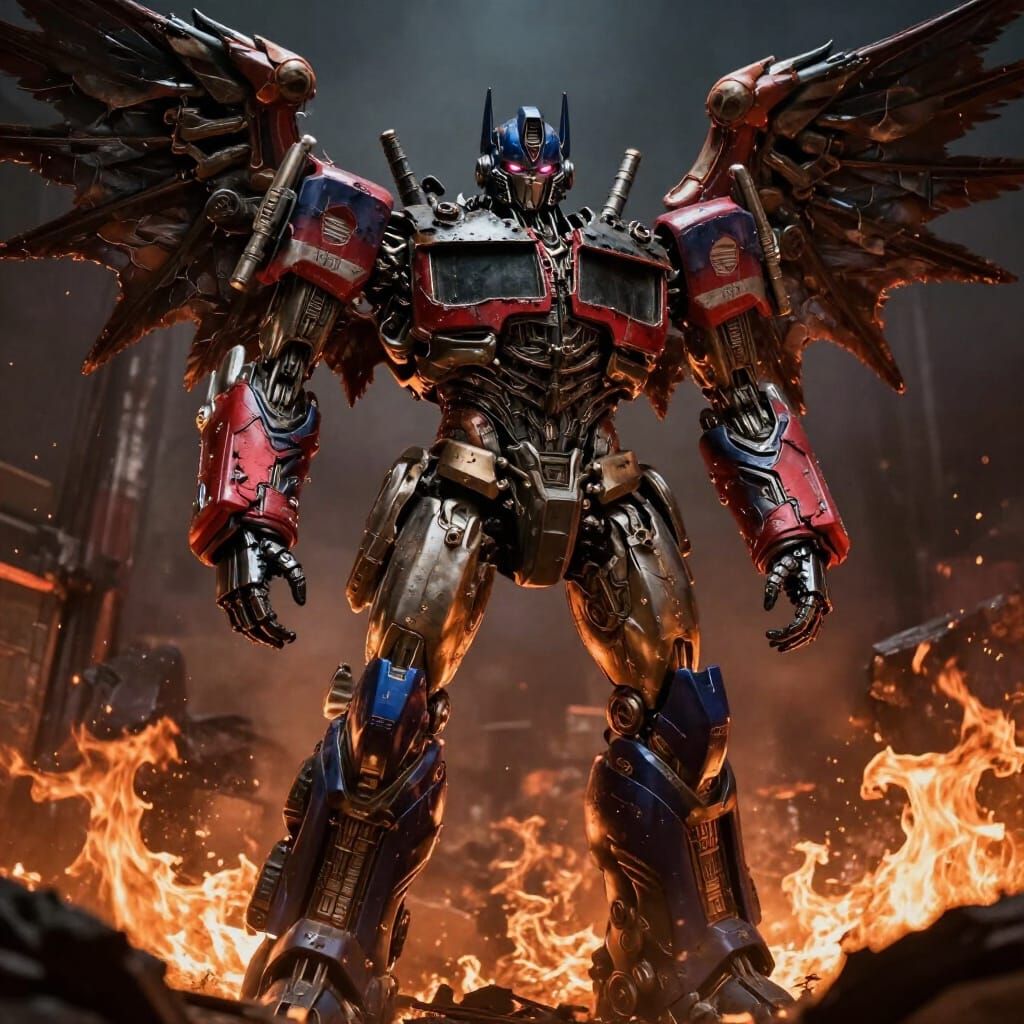 Demonic Angelic Transformer in Dark Realism