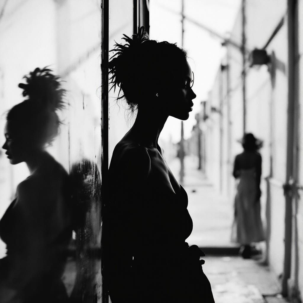 Noir Portrait in the Style of Irving Penn