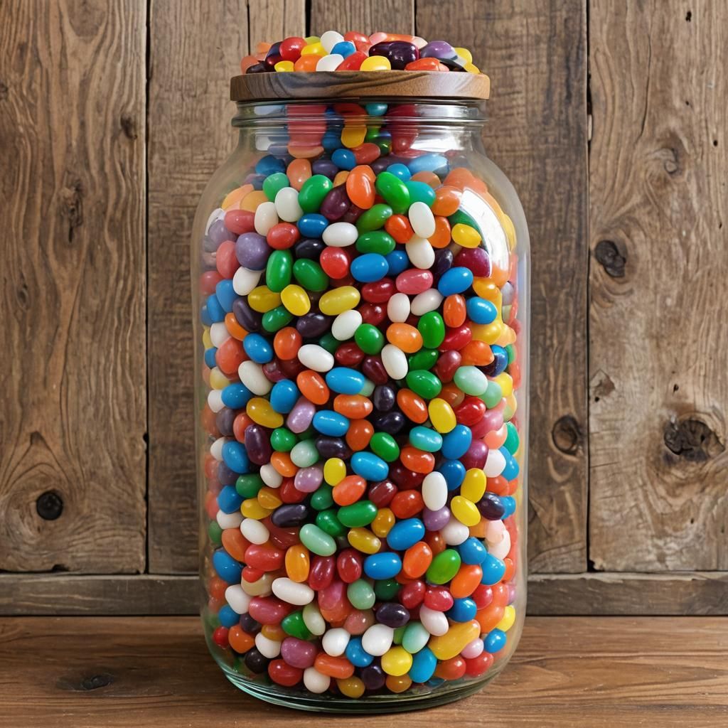 Guess How Many JellyBeans In The Jar