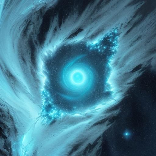 Icy Galactic Creature on Desolate Planet