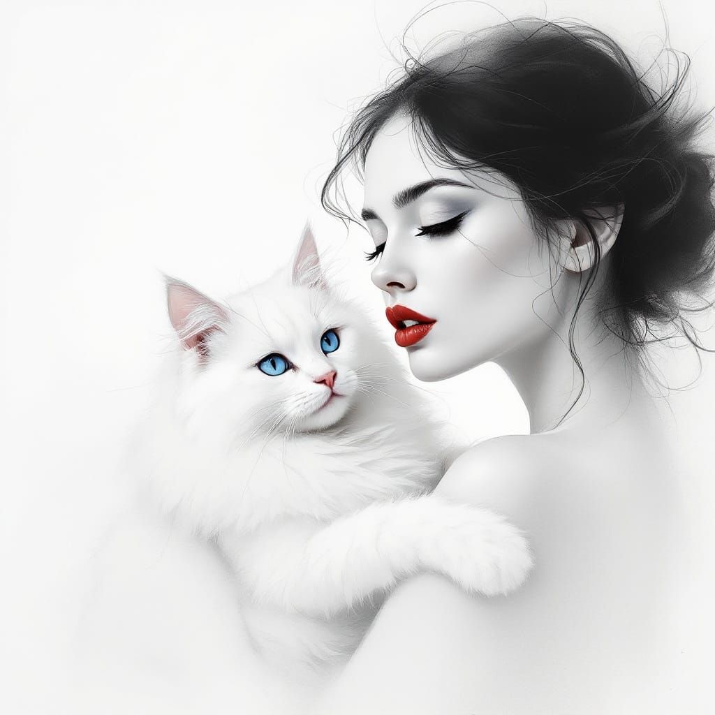 Soft Focus Cityscape with Charcoal Figure Study