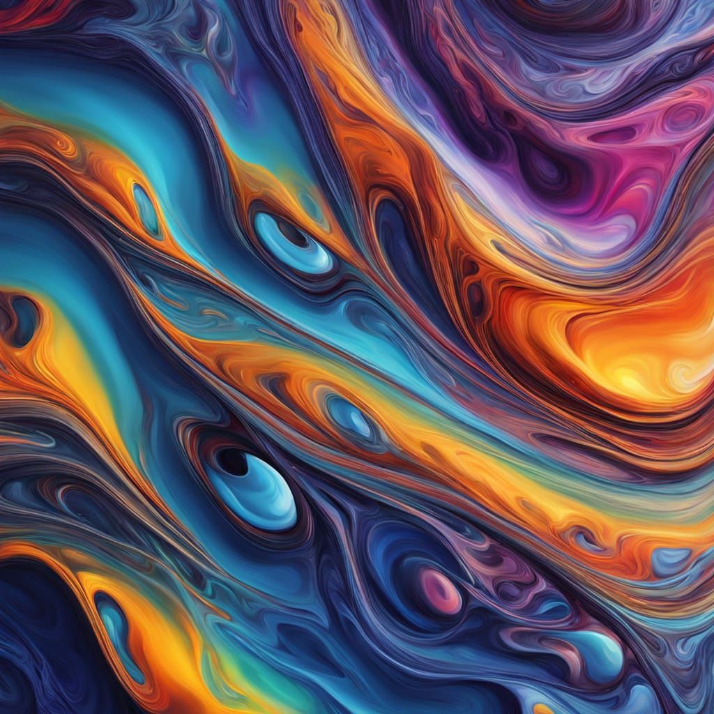 Surreal Fantasy Portrait of a Dragon's Dreamy Face