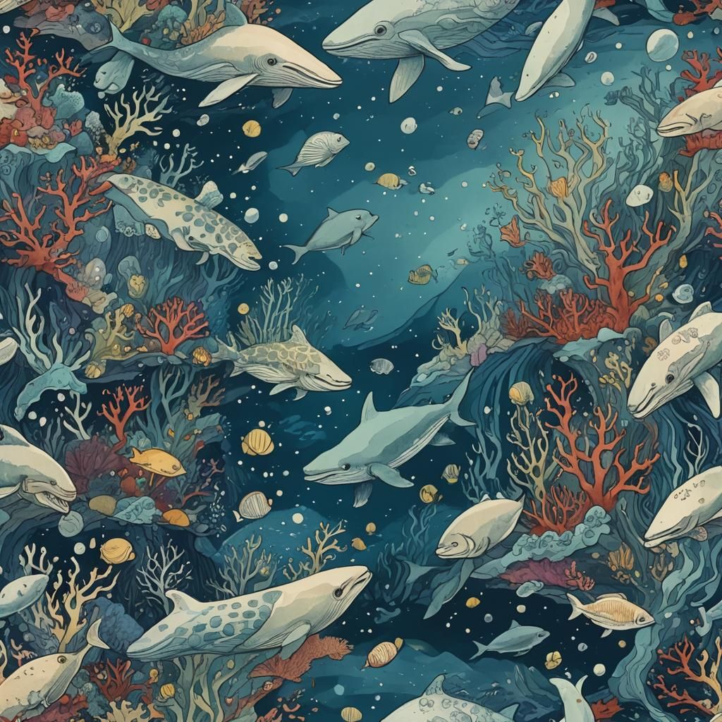 Surreal Oceans Within: A Conceptual Visualization