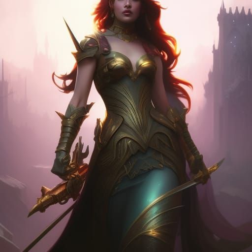 Pixie Princess Splash Art in Digital Illustration