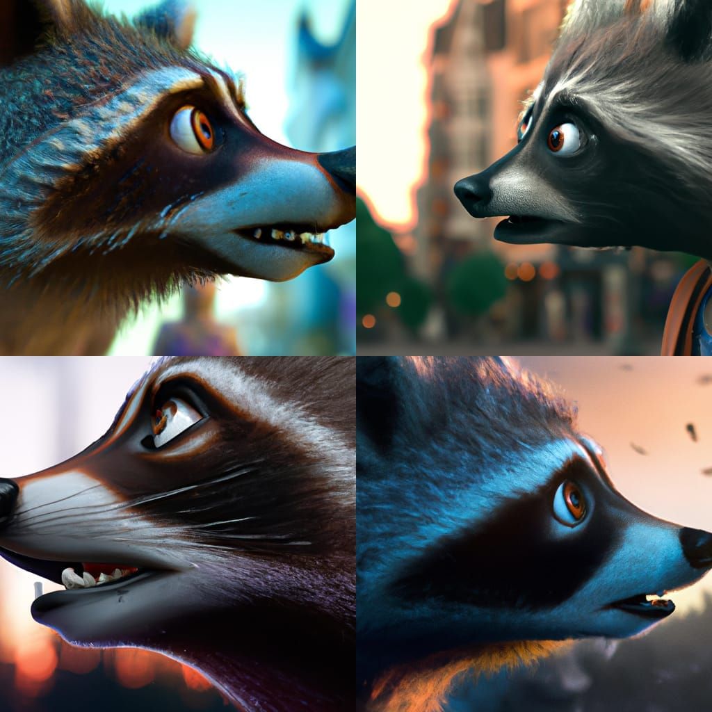 Terrified Woman Transforms into Zootopia Raccoon