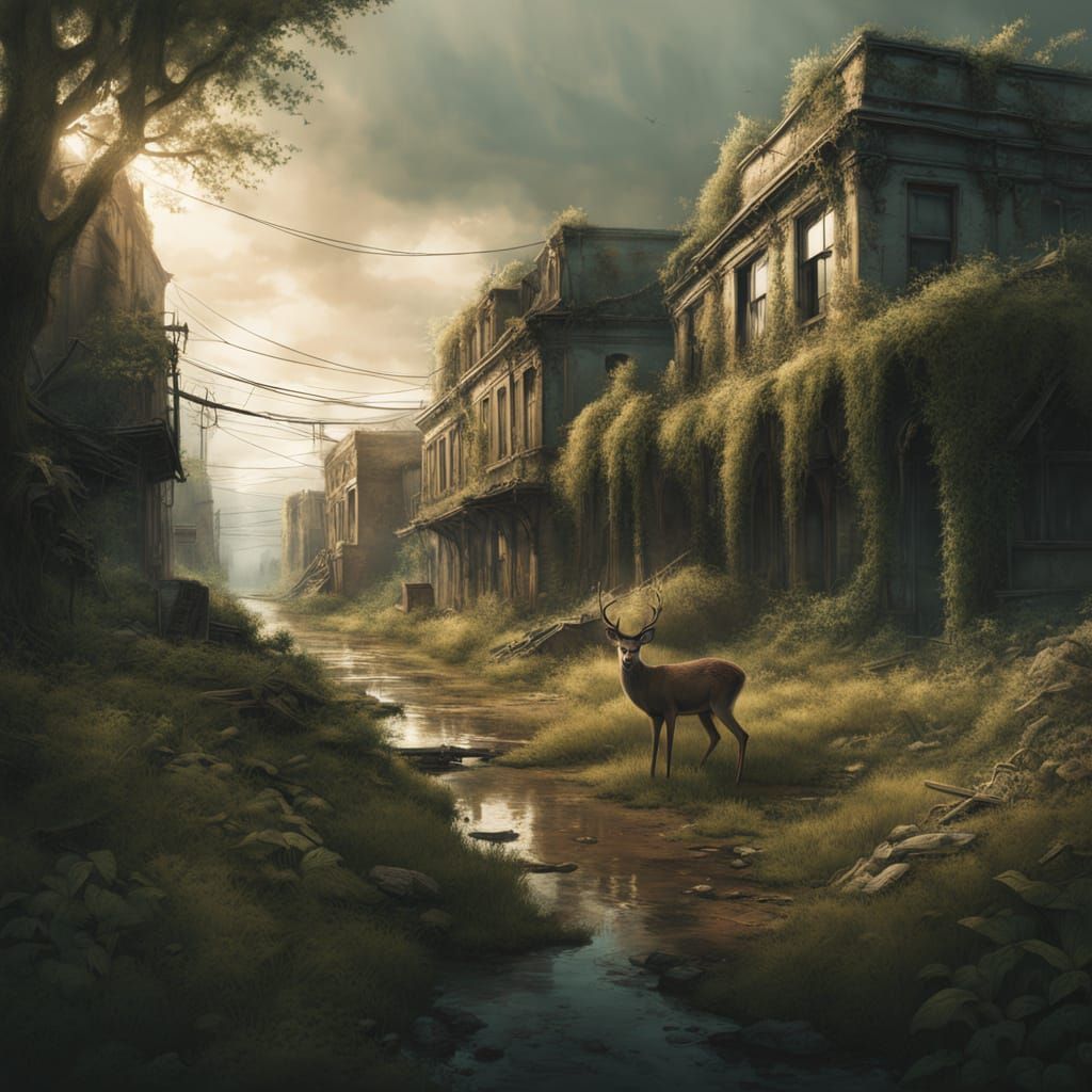 Nature Reclaims the Urban Jungle in Eerie Post-Apocalyptic L...