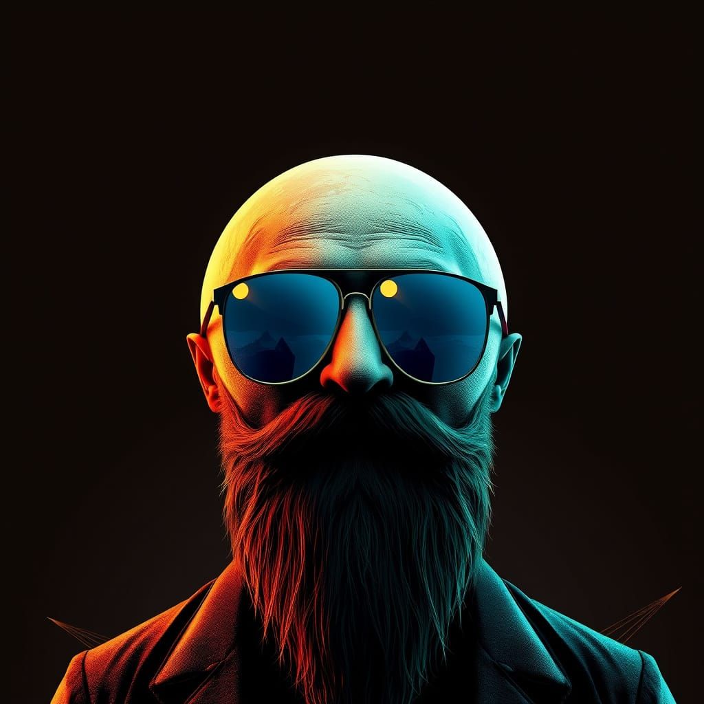 Planet in Disguise: Sunglasses, Nose, and Beard