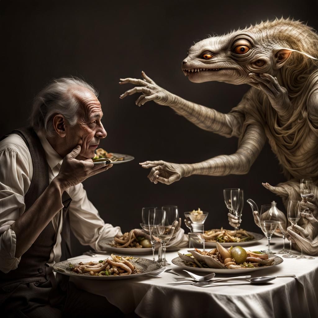 Photorealistic Aliens in Exotic Fashion: Hyperrealistic Phot...