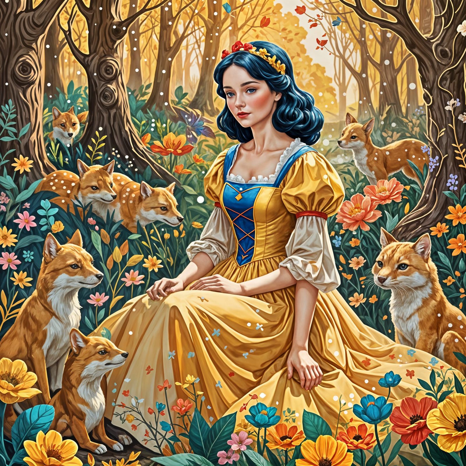 Beautiful Snow White Portrait