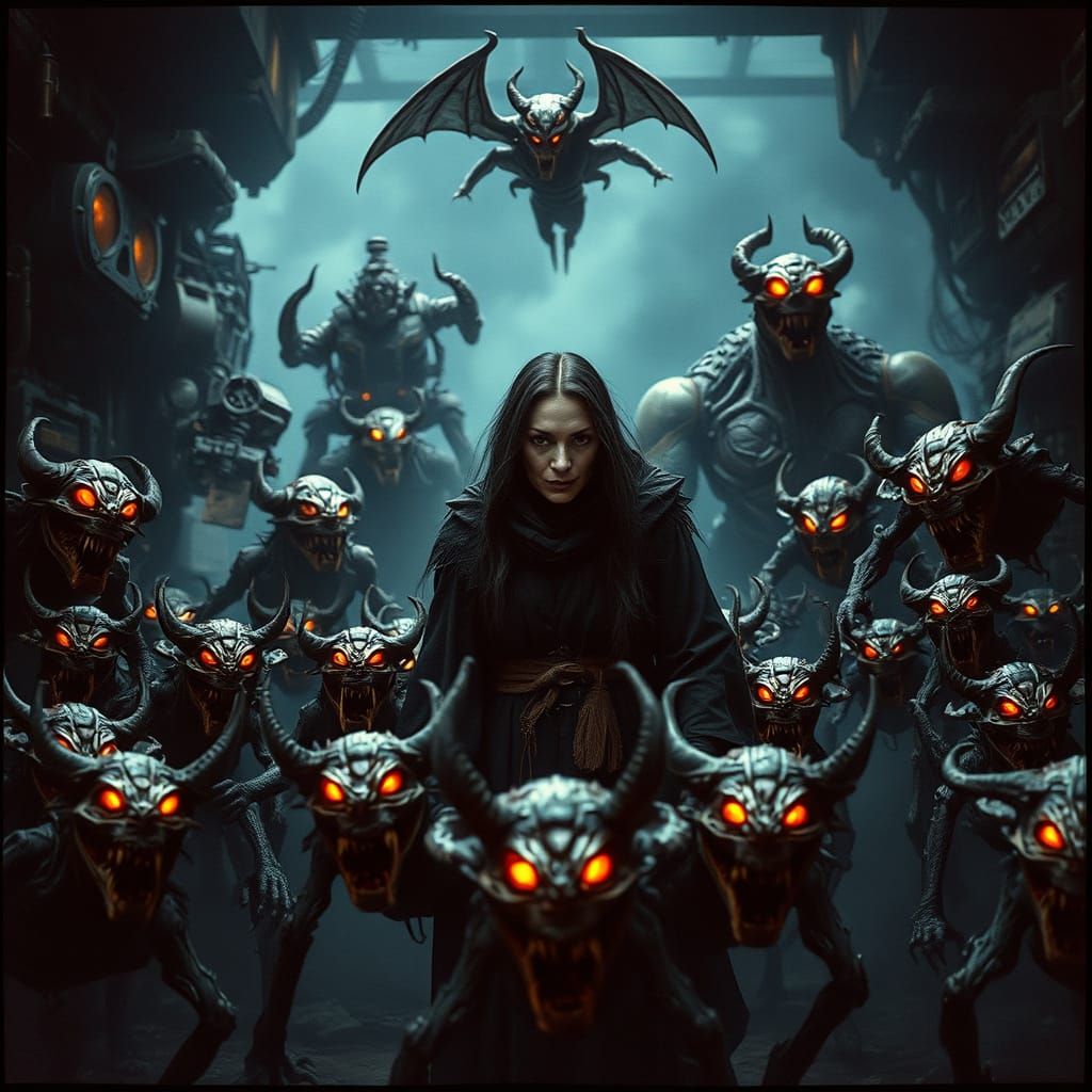 Mad Maggie's Dark Cyberpunk Legionnaire