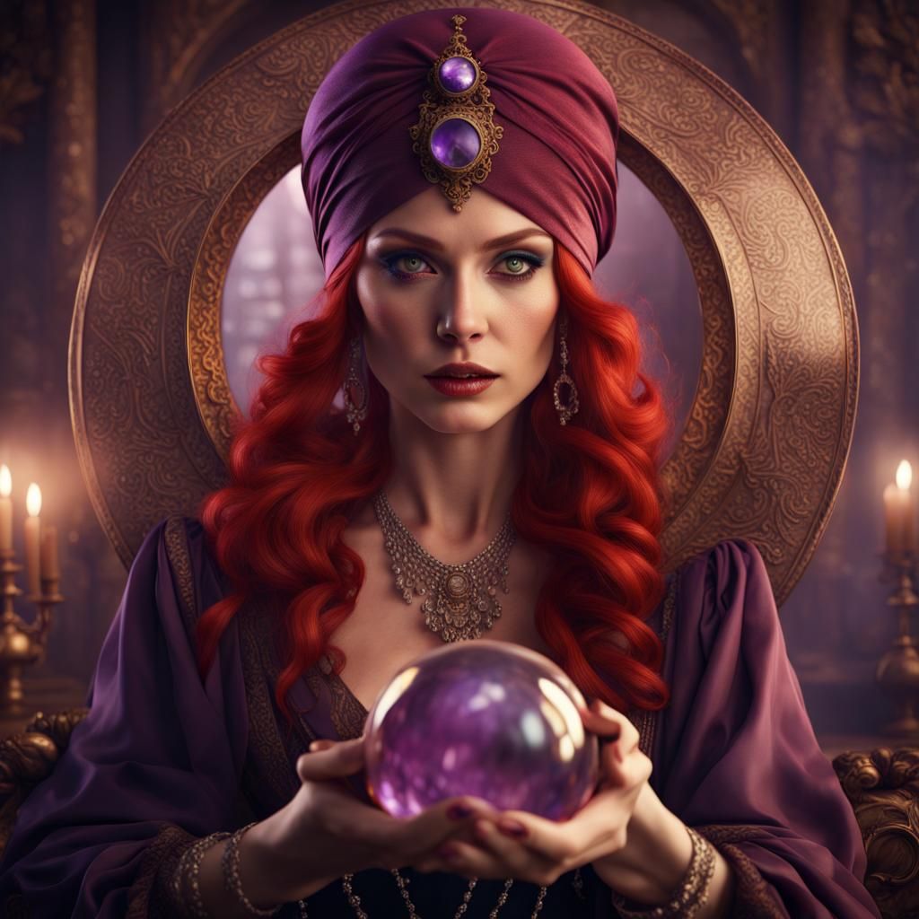 Regency Fortune Teller with Crystal Ball