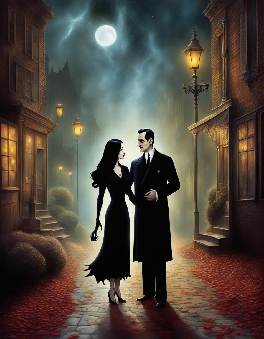 Morticia and Gomez