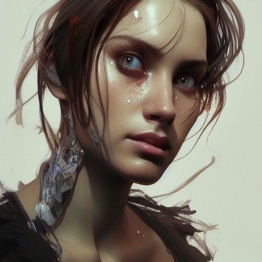 Dramatic Portrait with Dynamic Lighting and Intricate Detail