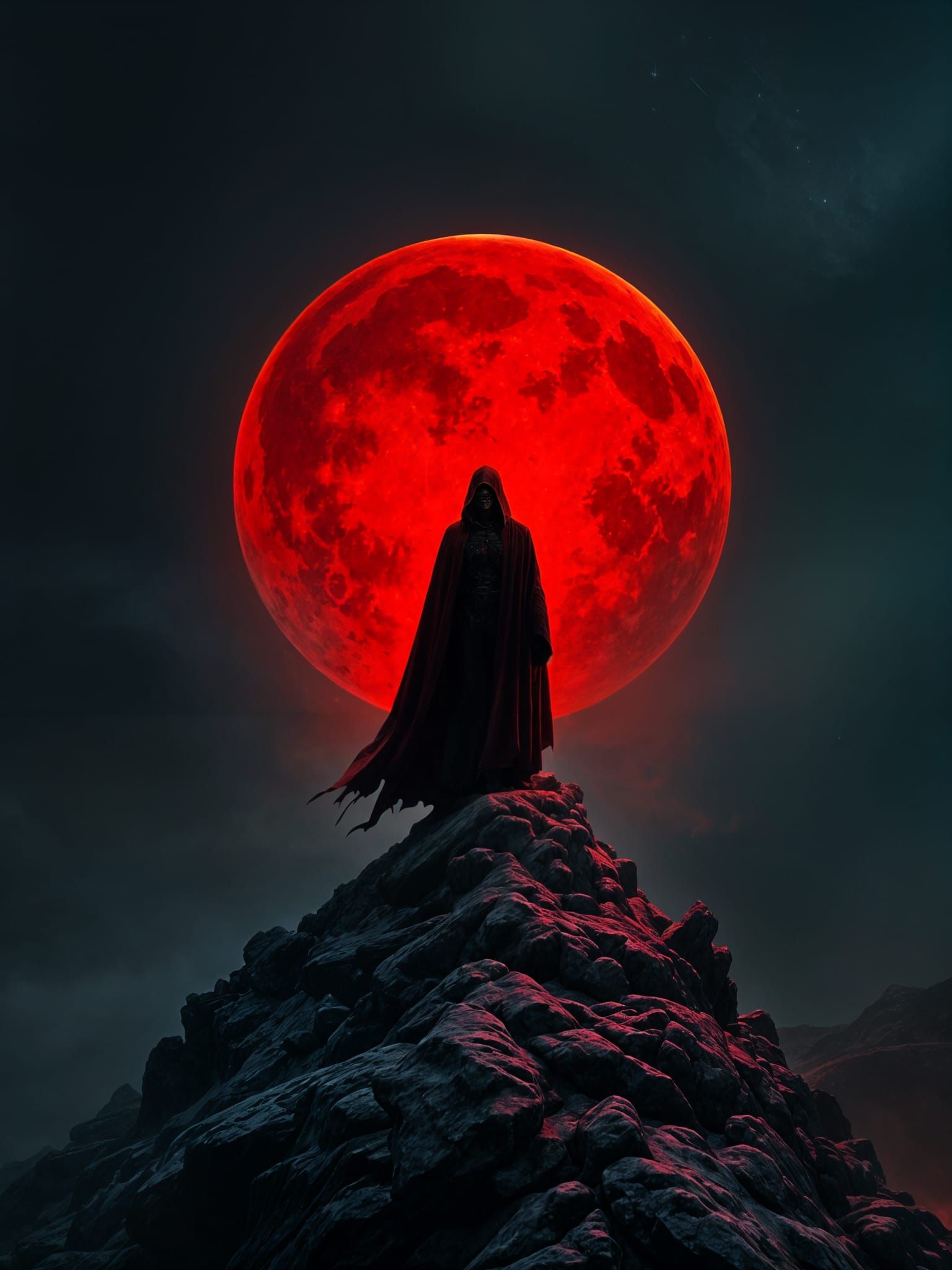 Halloween Doom Figure in Red Cloak